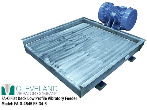 Flat Deck Low Profile Vibratory Table for Settling Material - Cleveland Vibrator Co.