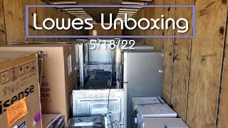 5/18/22 *Unboxing* Appliance Liquidation Truckload - Lowes SDR Program (Scratch/Dent + Returns)