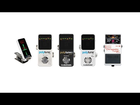 Guitar Tuner Comparison TC Electronic Polytune Mini 1,2,3, Clip, Boss TU3, Snark SN2