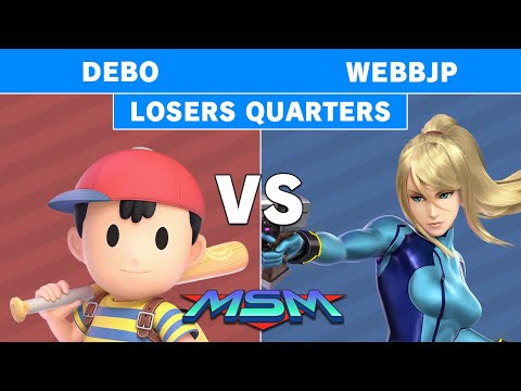 MSM Online 49 - Debo (Ness) Vs. EDM | WebbJP (Zero Suit Samus) - Losers Quarters