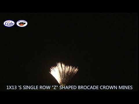 1X13 'S SINGLE ROW Z SHAPED BROCADE CROWN MINES