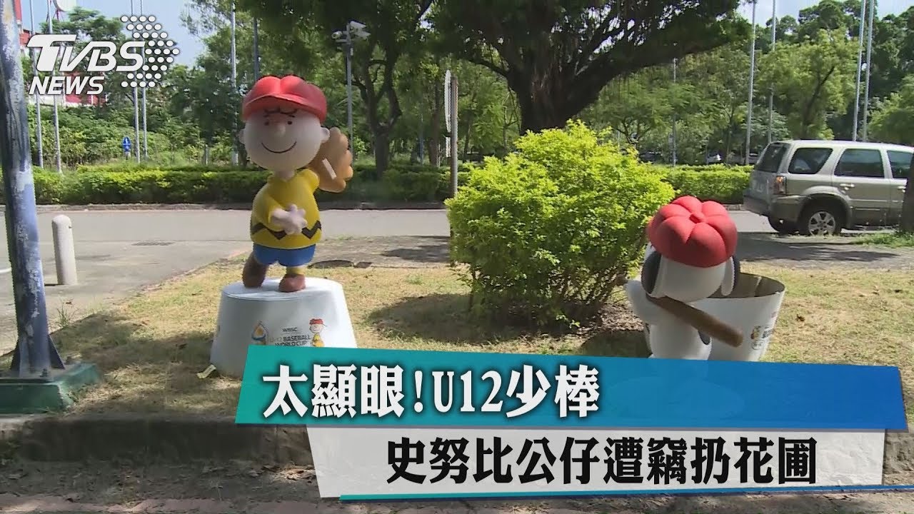 太顯眼!U12少棒史努比公仔 遭竊扔花圃