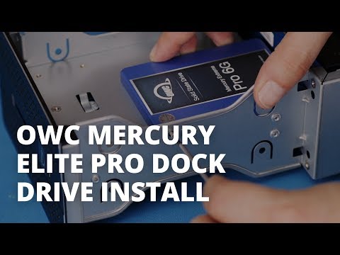 How to Install Drives in the OWC Mercury Elite Pro Dock