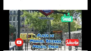 Plaza Manuel Becerra in Madrid, Spain