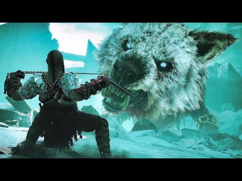 Atreus Injects Fenrir Soul In Giant Wolf Scene - God Of War Ragnarok PS5