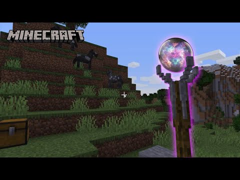 Magic staff in minecraft |  Overview of the Wizard Staff mod