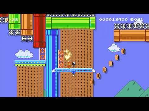 地上で3つのロングスピードラン　Speed Run 80sce by ぼぼ♪ 🍄 Super Mario Maker 2 #air 😶 No Commentary