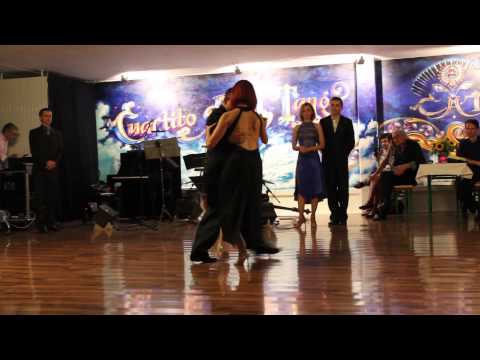 Mario Labrunie and Sonja at Cuartito Azul, 27th September 2014