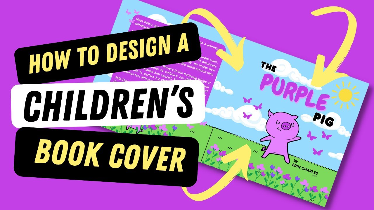How to Design a Children's PRINT Book Cover In Canva | Step-By-Step Tutorial For Beginners