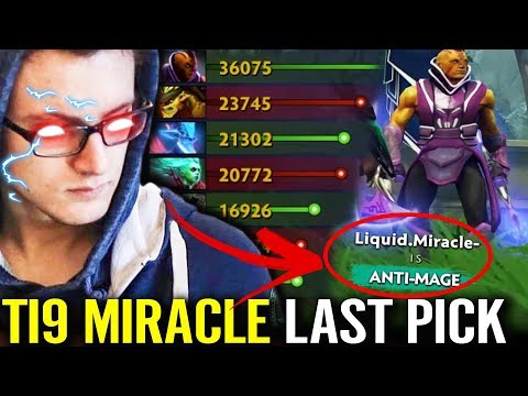 Miracle Last Pick Anti-Mage in TI9 - 100% Win Rate Dota 2 Liquid vs TNC