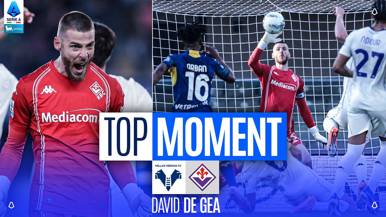 David de Gea Saves Fiorentina | Top Moment | Verona-Fiorentina | Serie A 2025/26