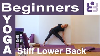 Iyengar Yoga for Beginners. 20 minute class to ease a stiff lower back