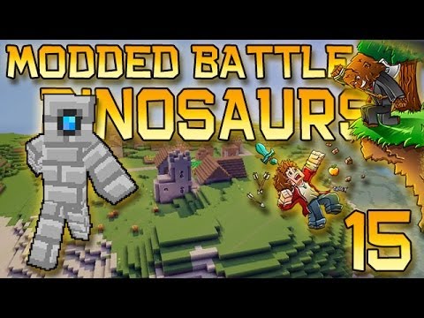Minecraft: Modded Dinosaur Survival Let's Play w/Mitch! Ep. 15 - BATTLE TOWER BOSS!