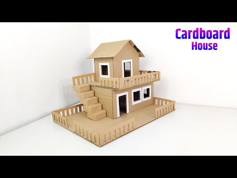 How To Make Cardboard House For Diwali | Gatte Ka Ghar Banane Ki Vidhi | Gharaunda Making For Diwali
