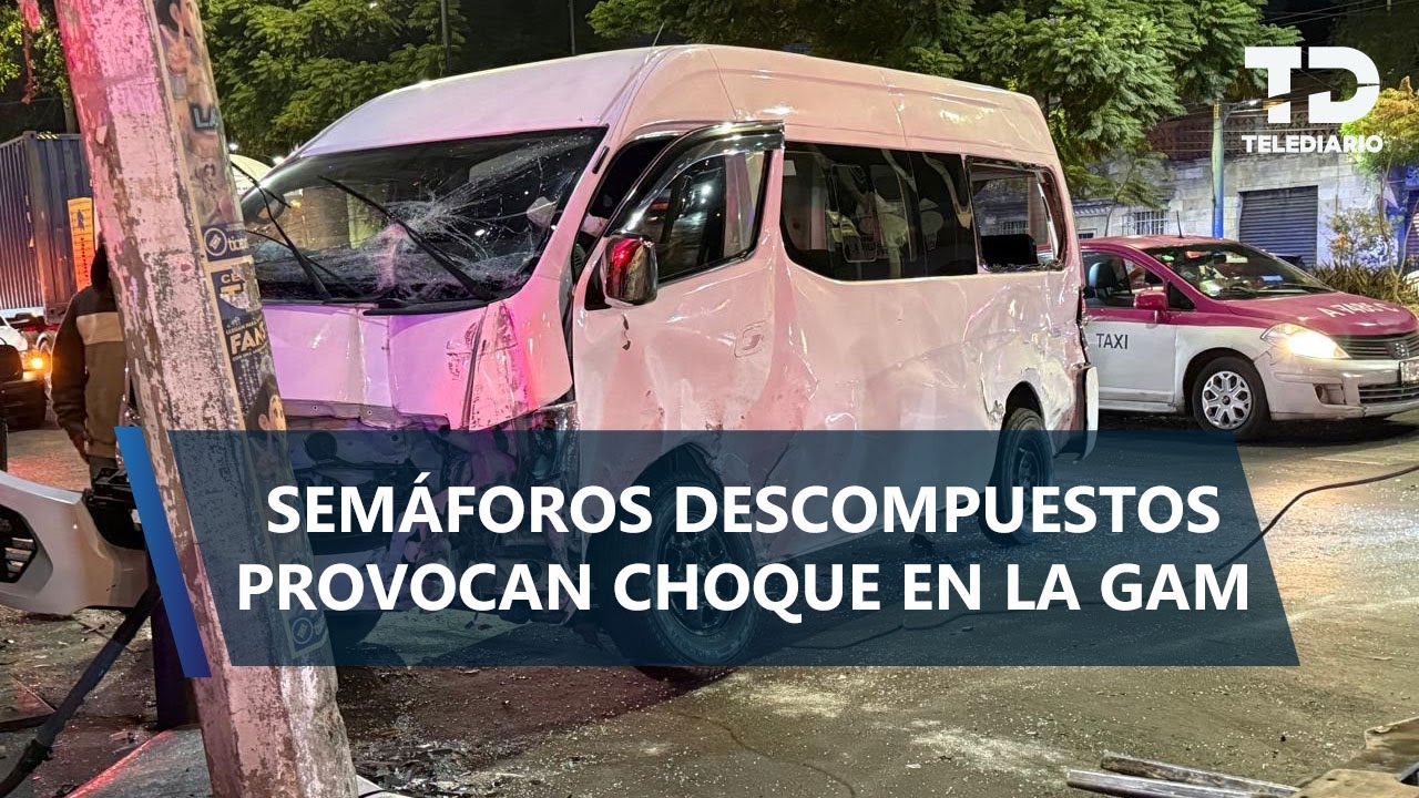 Semáforos descompuestos causan fuerte choque en la GAM