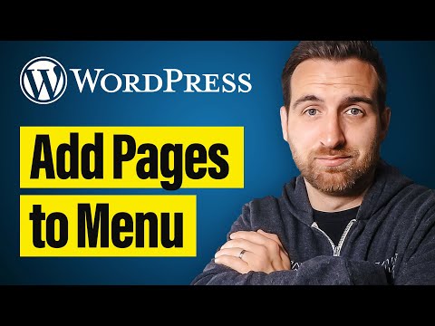 How to Add Page to Menu in Wordpress