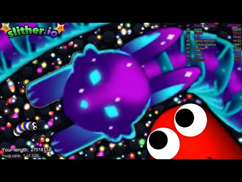 Slither.io A.I GALACTIC BUNNY Vs Tiny Pro Snakes - Epic Skin Slitherio Vip Gameplay - World Record