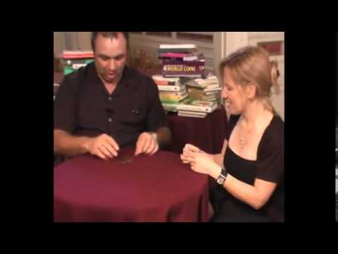 Saturn Magic -Tango Silver Line Expanded Shell Walking Liberty (w/DVD) (D0005) by Tango - Trick