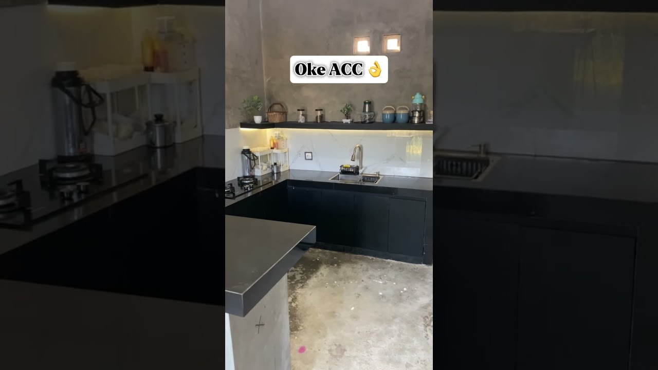 Dapur mini bar tema item #dailylife #rumahtangga #rumahtumbuh #homeliving #rumahidaman #kitchenset