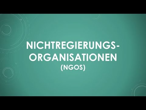 NGOs einfach und kurz erklärt