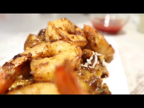 Shrimp and Pineapple with a Sweet and Spicy Glaze | Pineapple Shrimp Recipe