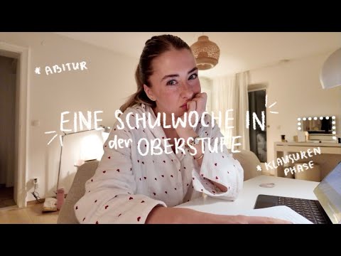 A school week in upper secondary school 👩🏼‍🏫🎓📚Abitur, stress, mental health/ FEE ZOE