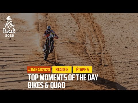 ダカール・ラリー2023 バイククラスのステージ5ハイライト動画