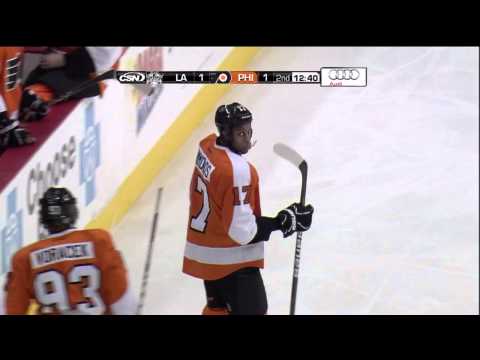 Mike Richards hit on Jakub Voracek