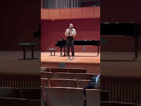 Lyric Iman singing for Mr. John Holiday-Operatic countertenor, Singer and Professor of Music
