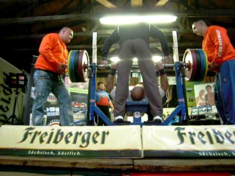 Bankdrücken Sachsenmeisterschaft 2010 225kg.AVI