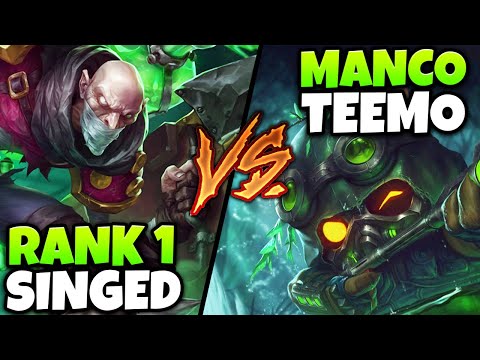 MANCO TEEMO VS. MINISHCAP SINGED | BATTLE OF THE ANNOYING ONE TRICKS!