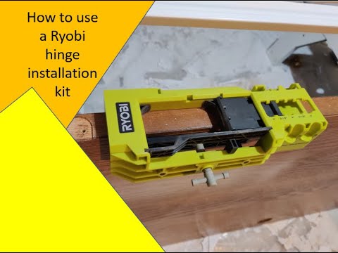 HOW TO CUT A DOOR HINGE ( RYOBI DOOR HINGE TEMPLATE )