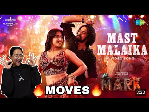 Mast Malaika Song Reaction | Mark | Kichcha Sudeepa, Nishvika | Sadhana Reaction