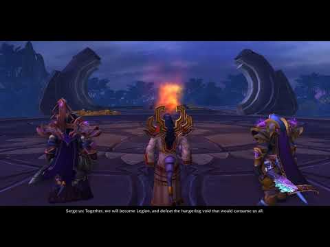 Sargeras cutscene cinematic and music patch 7.3 - world of warcraft
