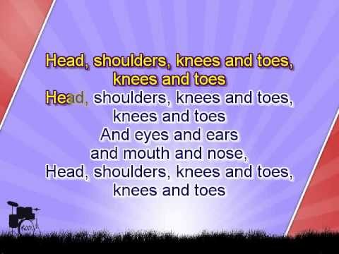 Karaoke for kids - Head, shoulders, knees and toes - with backing melody