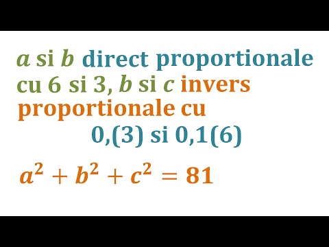 Probleme care se rezolva cu ajutorul ecuatiilor (direct proportionale si invers proportionale)