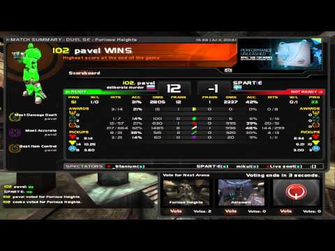 125 FPS Pre-Quakecon Main Event - spart1e vs pavel