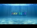Underwater Logo After Effects Templates Motion Array