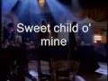 Sweet Child O Mine Guns And Roses With Lyrics
