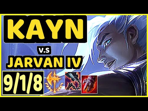 SELFMADE (KAYN) vs JARVAN IV - 9/1/8 KDA JUNGLE GAMEPLAY - EUW Ranked GRANDMASTER