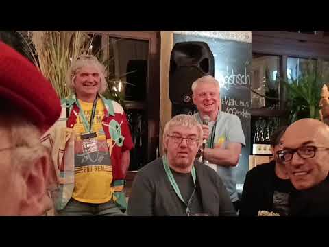 Amiga40 Germany 2025 Dinner Devs Dave Haynie Trevor Dickinson