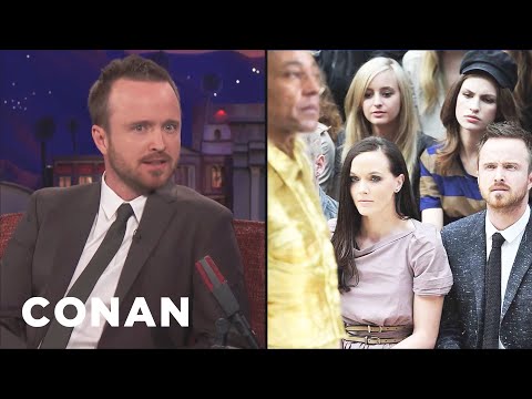 Aaron Paul Reacts To "Aaron Paul Confused By Fashion" Memes | CONAN on TBS