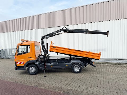 DAIMLER-BENZ Atego 815 K 4x2 mit Kran Hiab 055 B-1 CL