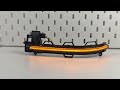 LED dynamické smerovky - oranžové dymové BMW X3 / X4 / X5 / X6 (2010->) - Video Youtube
