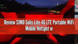 Review SIMO Solis Lite 4G LTE Portable WiFi Mobile Hotspot with 20GB Canada Data Included, Local & I