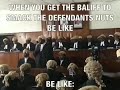 Bailiff Smack His Nuts