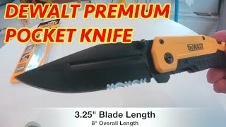 DEWALT PREMIUM POCKET KNIFE REVIEW- DWHT10313