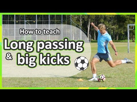 Pairs: Long passing & big kicks | Soccer skills in PE (grade K-6)