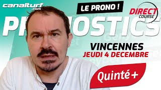 emission video des courses turf pmu du Jeudi 4 décembre 2025