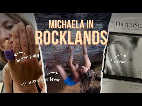 Michaela Kiersch x Rocklands | Sending 8B+ (V14) After Finger Break